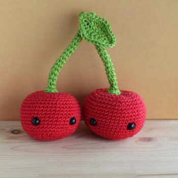 crochet cherries
